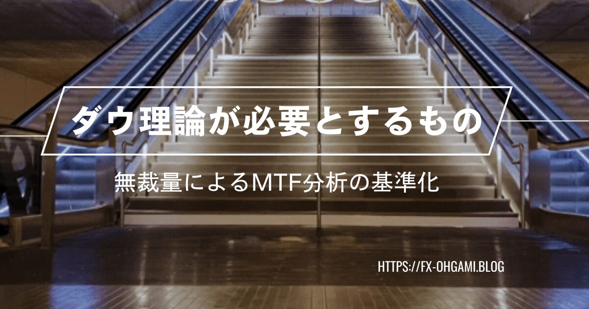 無裁量FX理論-マルチタイムフレーム分析が必要な理由とダウ理論の基準